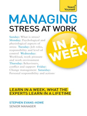 cover image of Managing Stress at Work in a Week